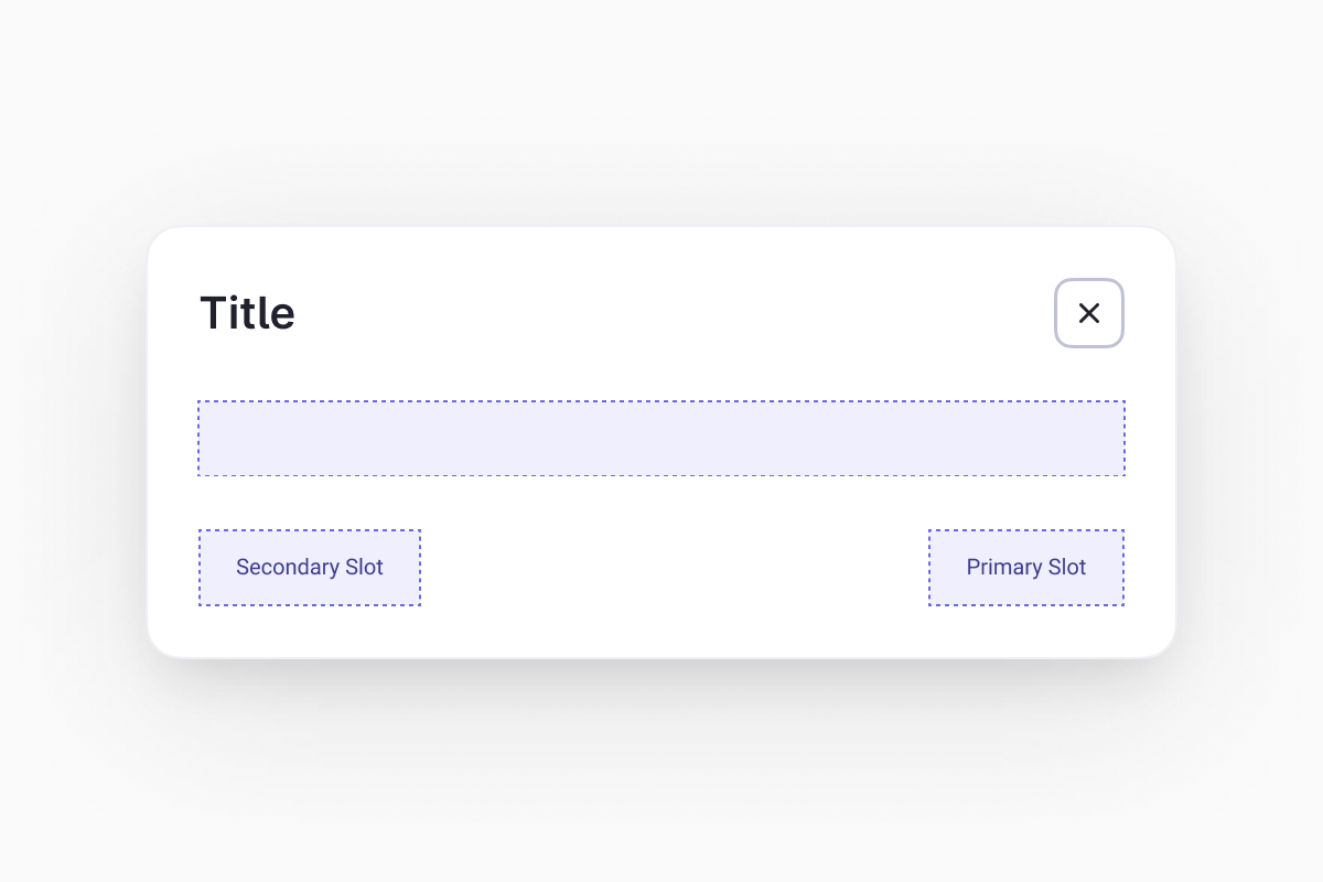 Dialog footer