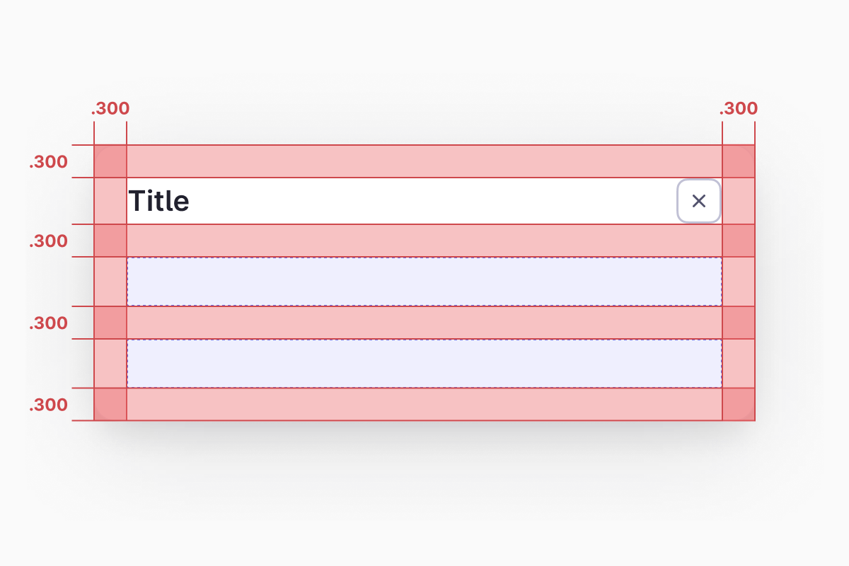 Dialog Spacing - Desktop