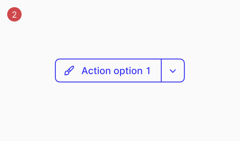 Split Button / Style / Variant / Secondary
