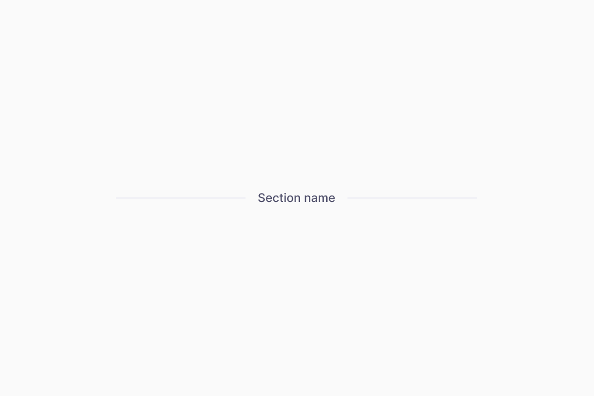 Usage | Divider | Made with Supernova