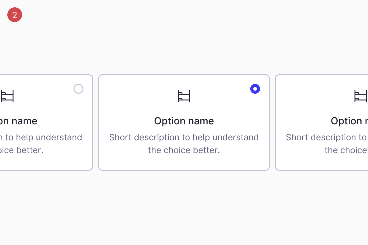 Selection card / Variants / Vertical