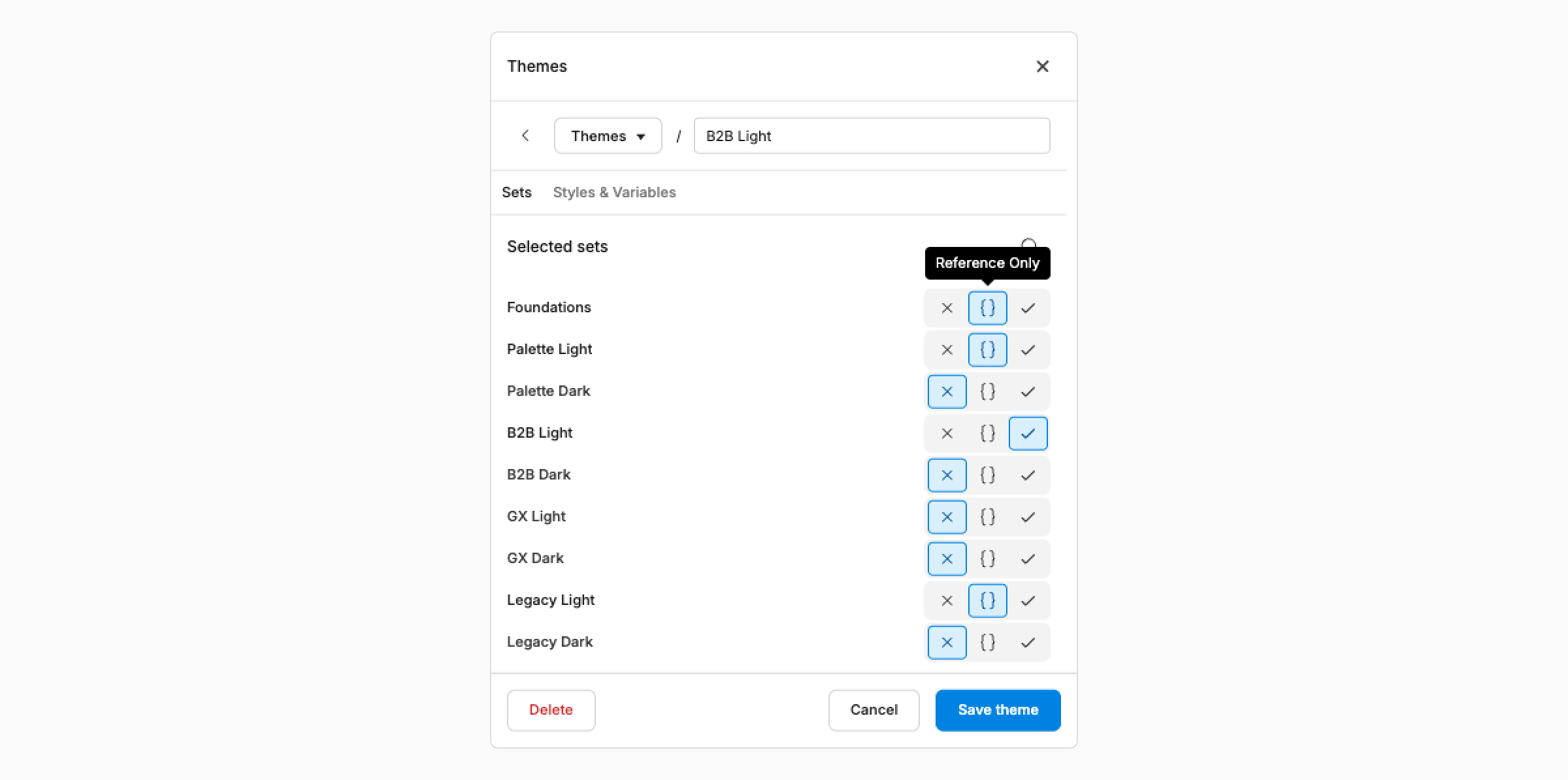 Themes can be referenced to each other