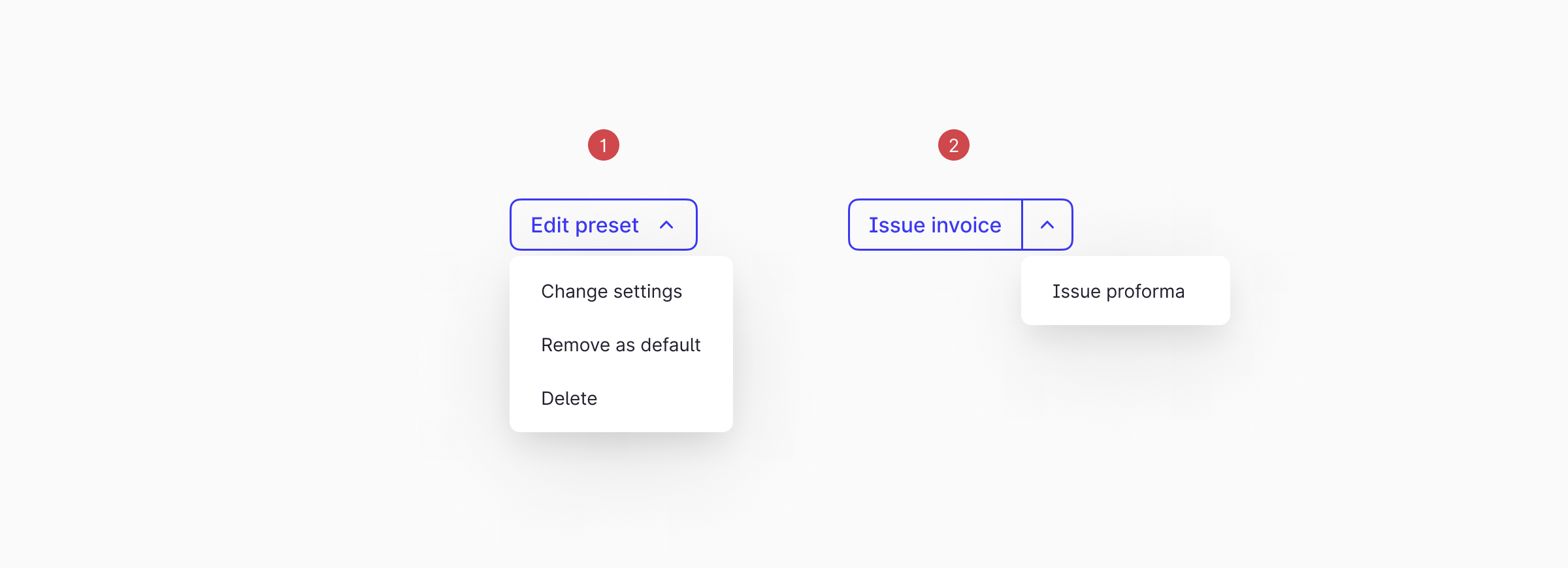 Split Button - Dropdown Button vs Split Button