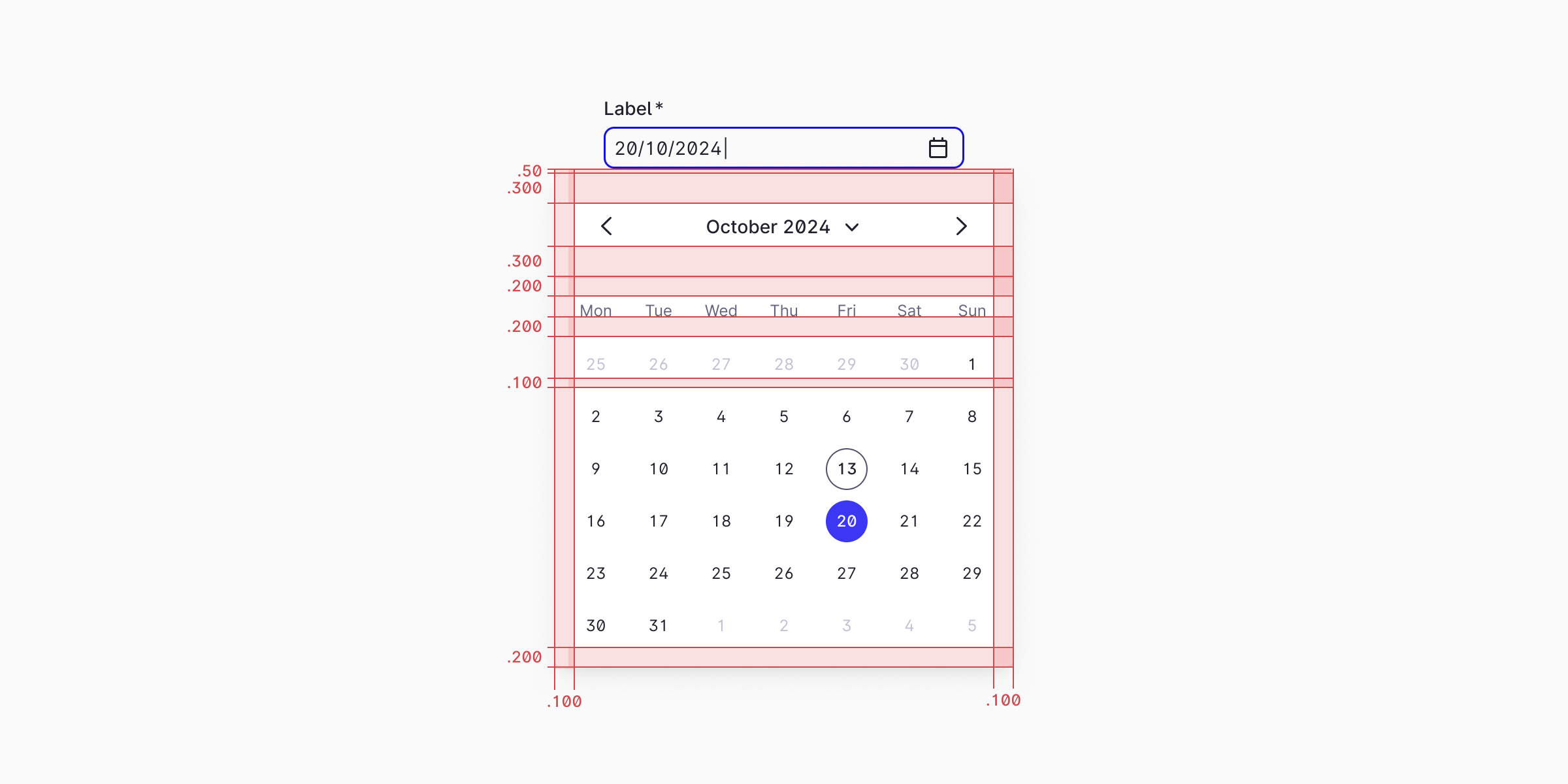 Date Spacing