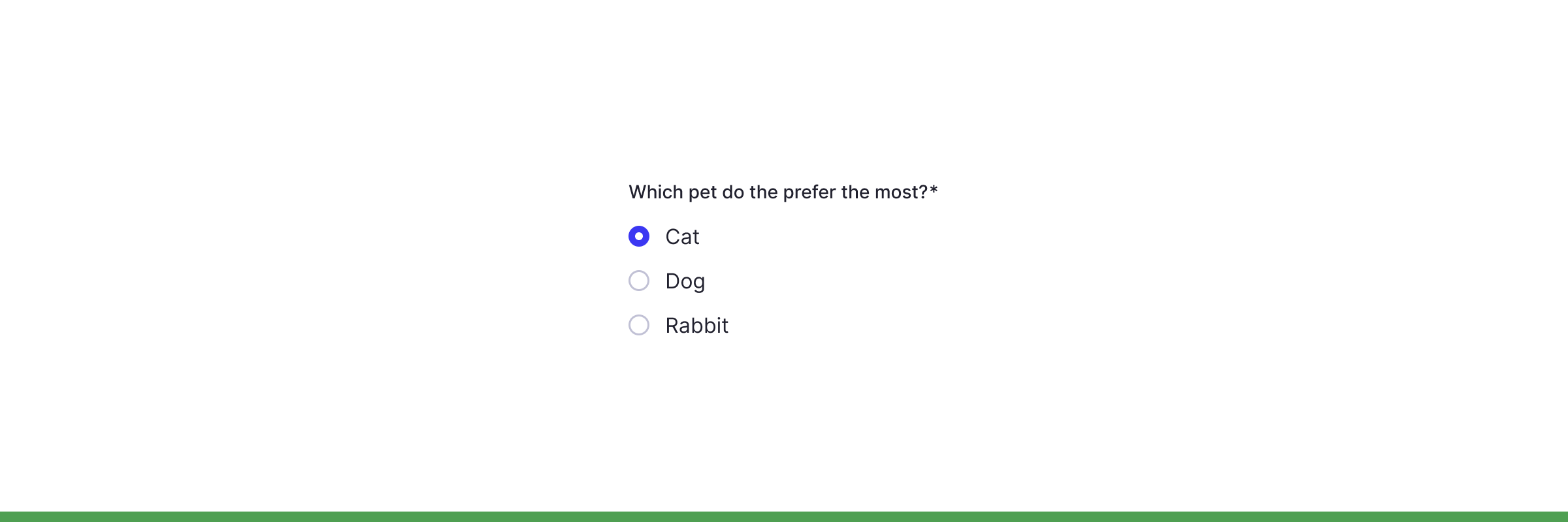 Rule: Alphabetically by default