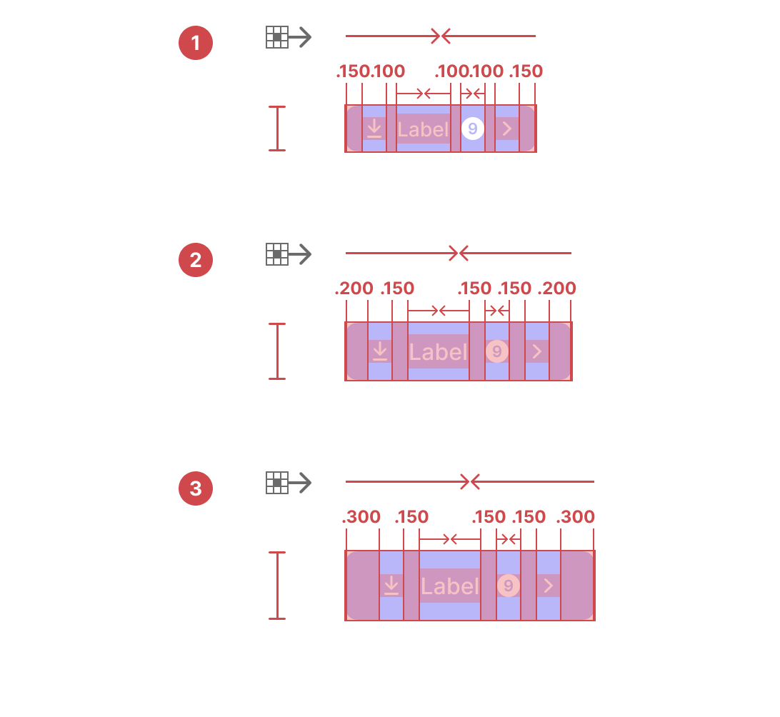 Component spacing