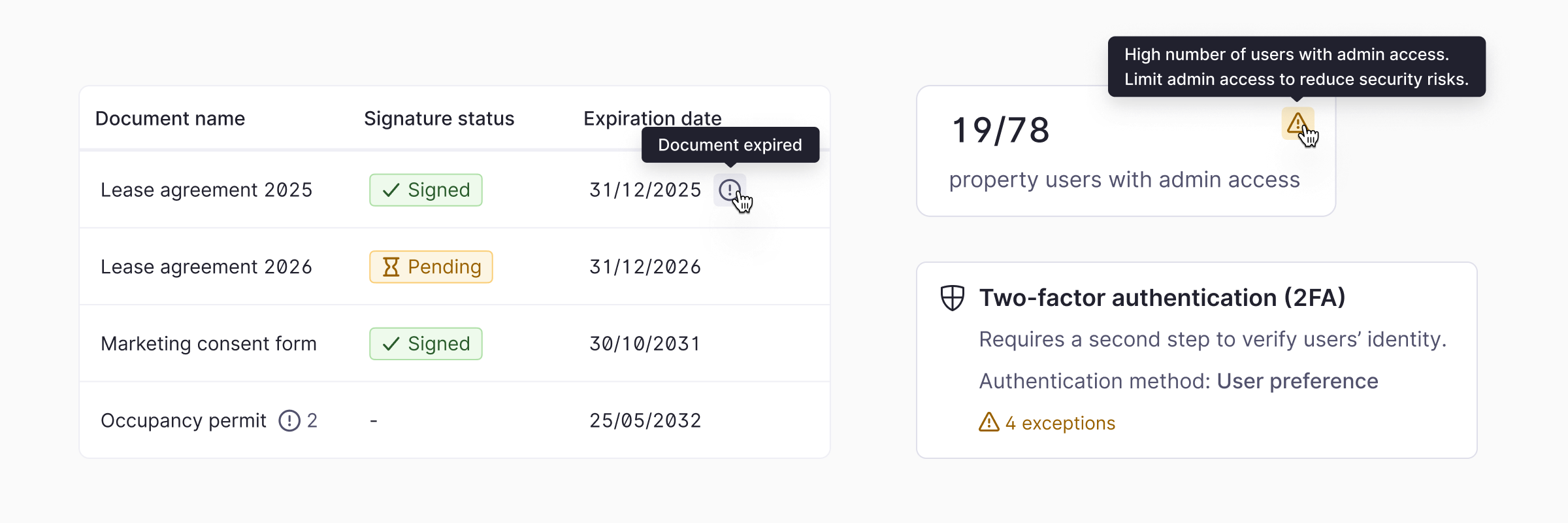 Attention cues help users understand that something needs attention.