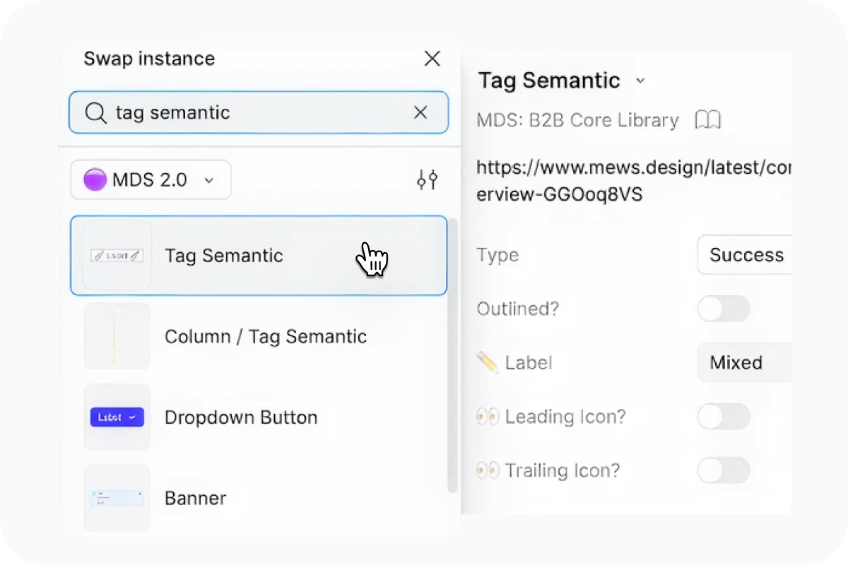 Ensure the component comes from the correct library.