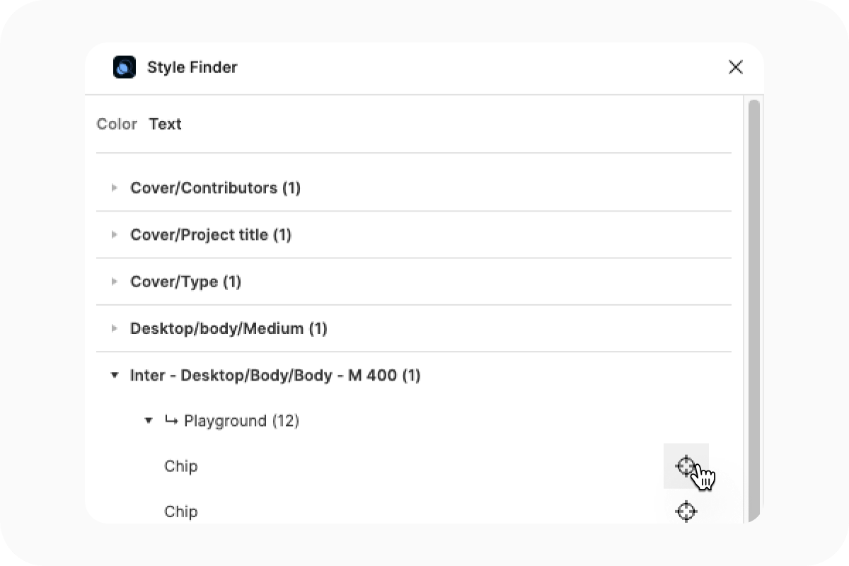 Use the plugin to select the skipped style.