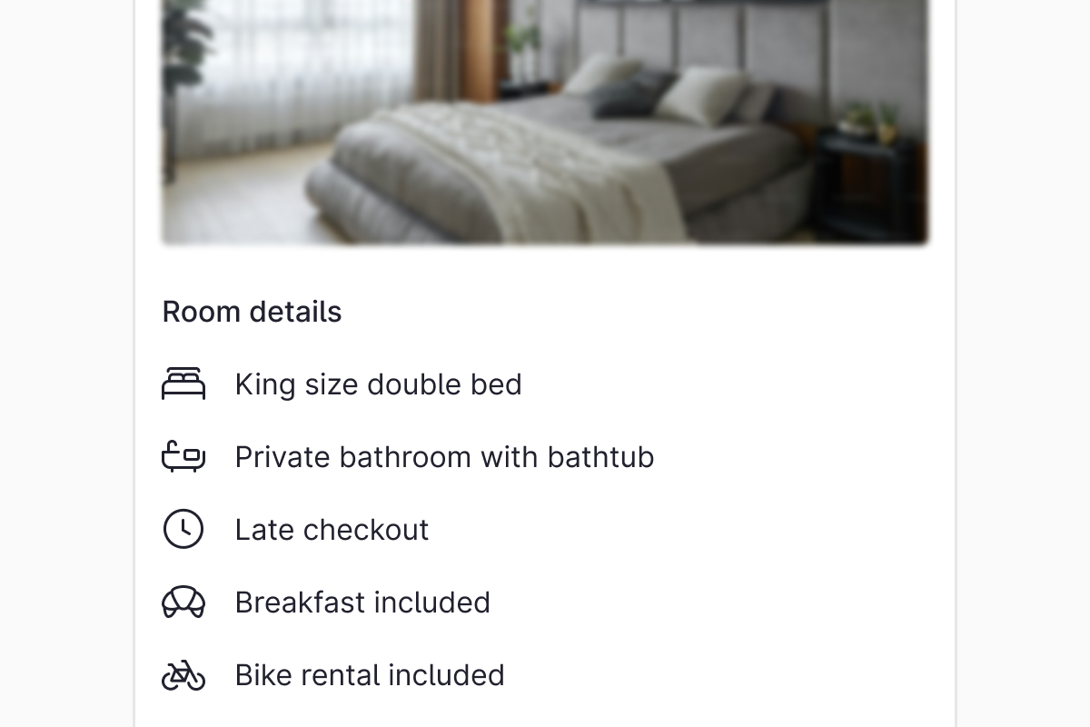 Icon List with the label