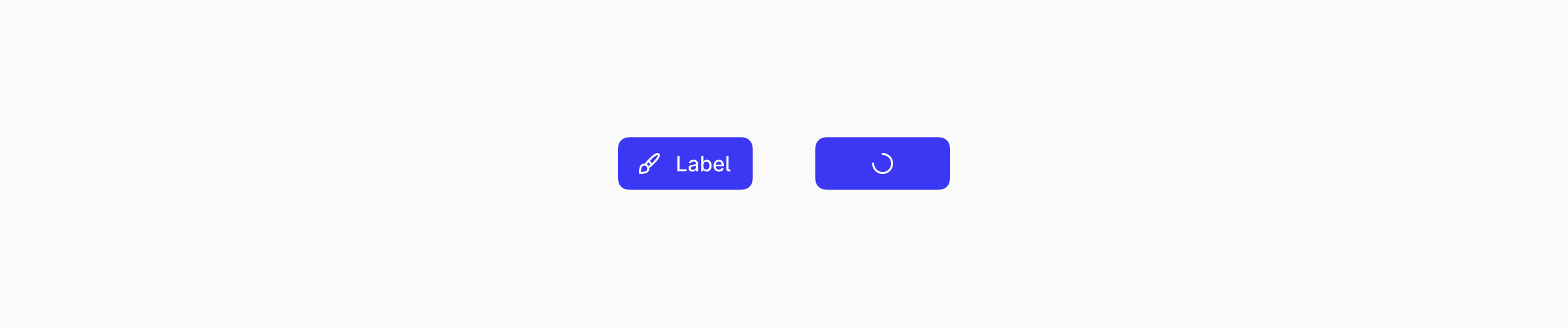 Loading button states indicate something is processing, preventing users to double-click it.