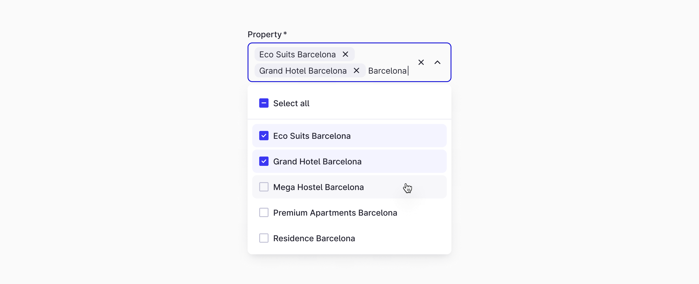 Usage / Properties / Preserve Multiselect Search