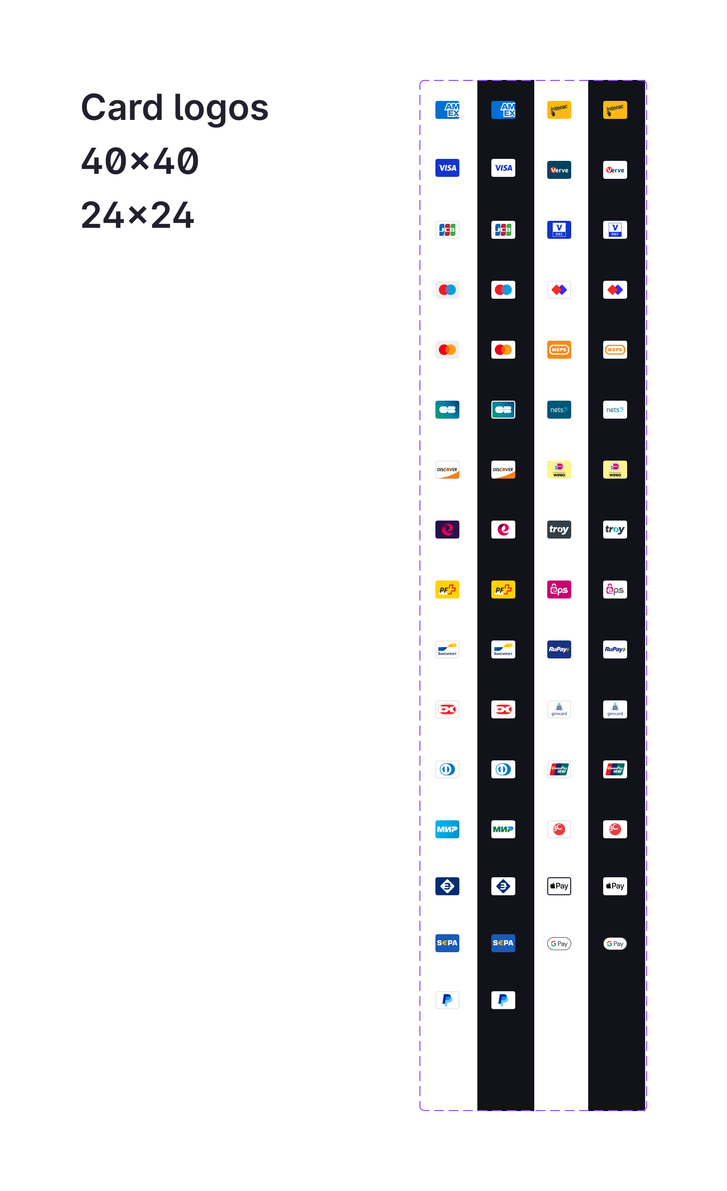 Credit Card Logos