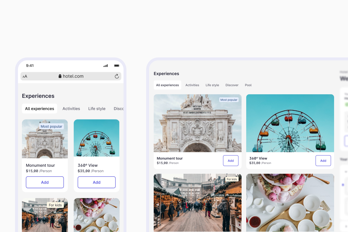 Content switching the orientation