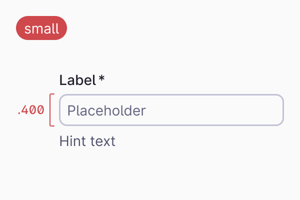 Style / Sizing / Small