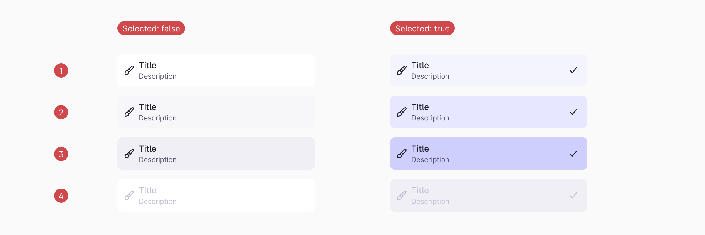 Style / States / Dropdown Item / Select