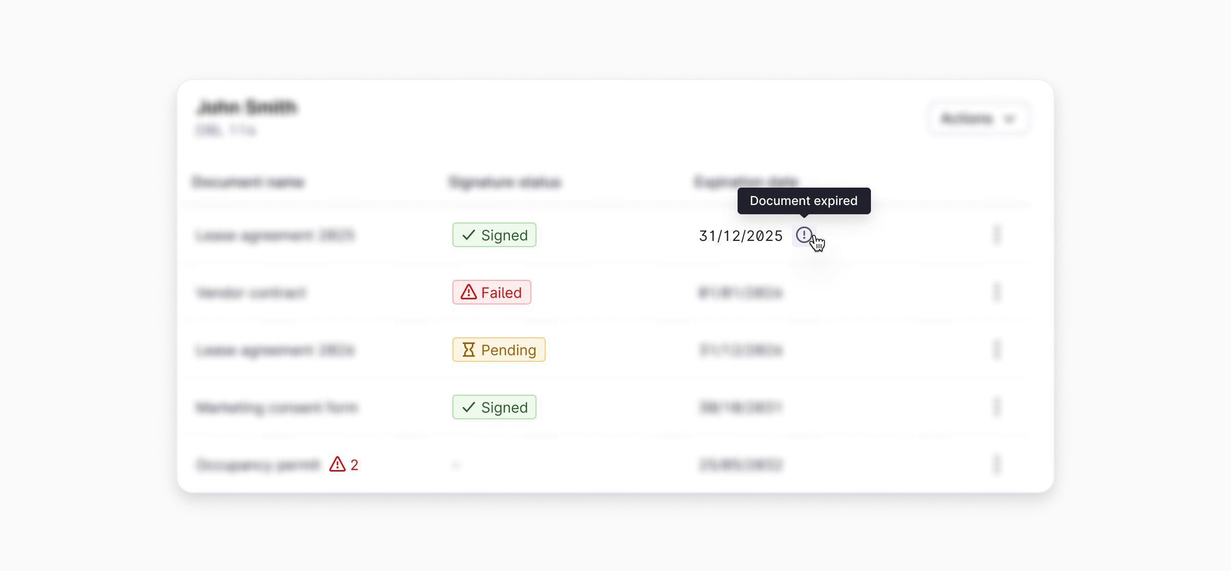 Status Indicator / Overview