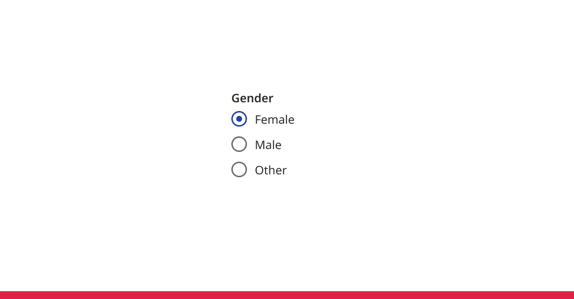 Question with three radio button options, first selected by default.