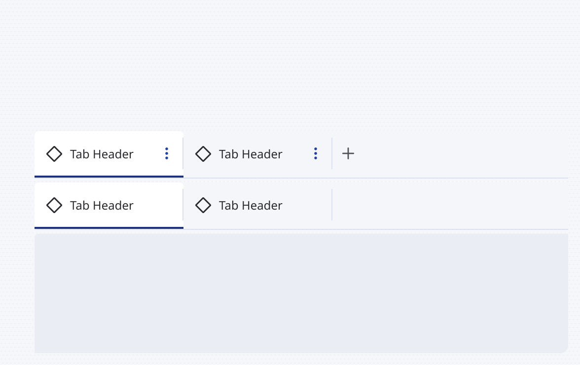 Two tab rows.