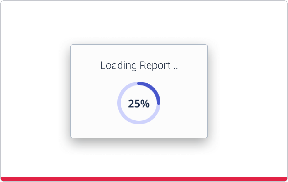 Loading circle resized on a modal.