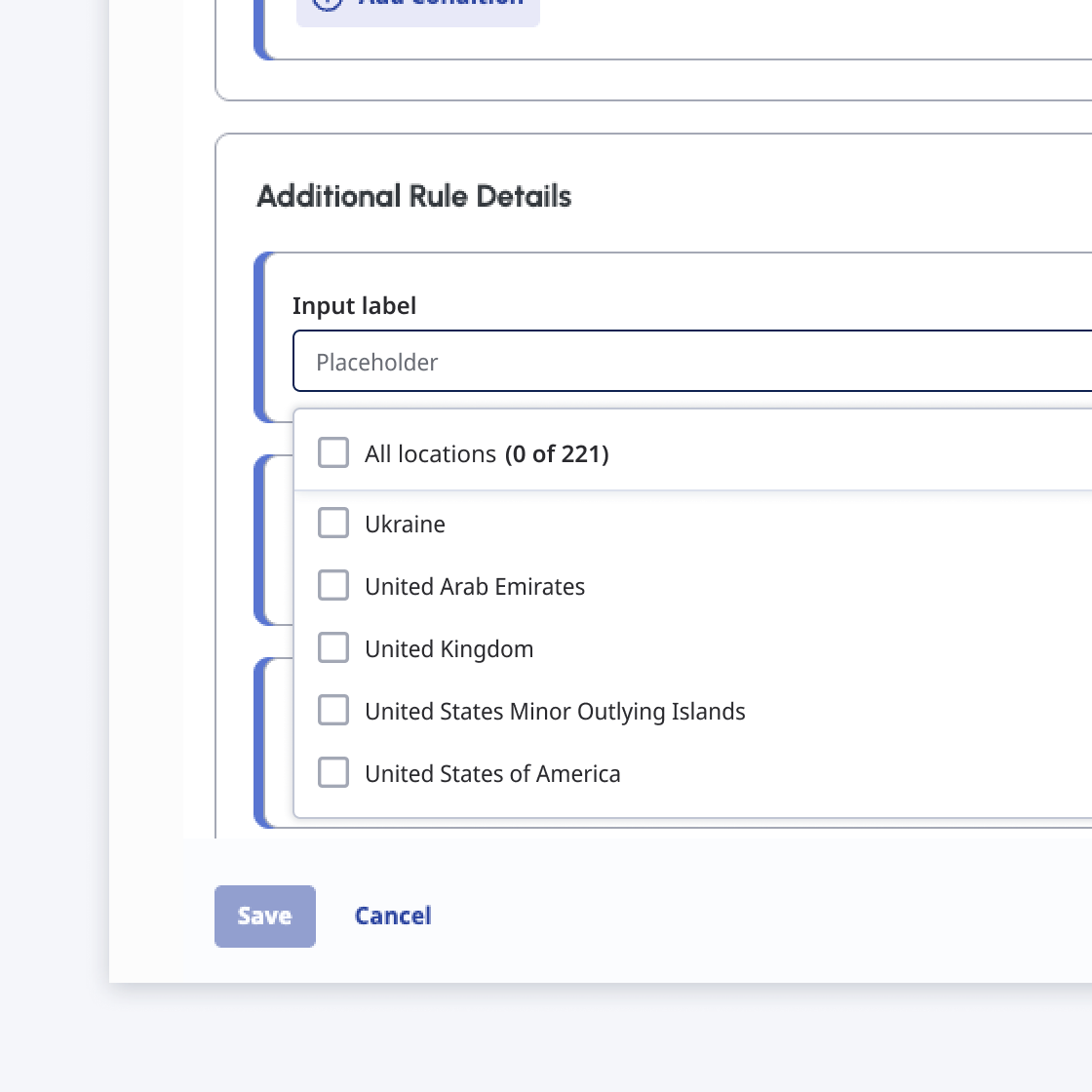 The select all feature is fixed at the top of the dropdown.