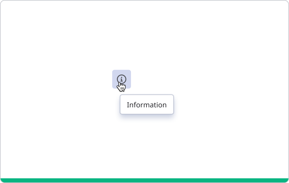 Icon button with toolitp. 