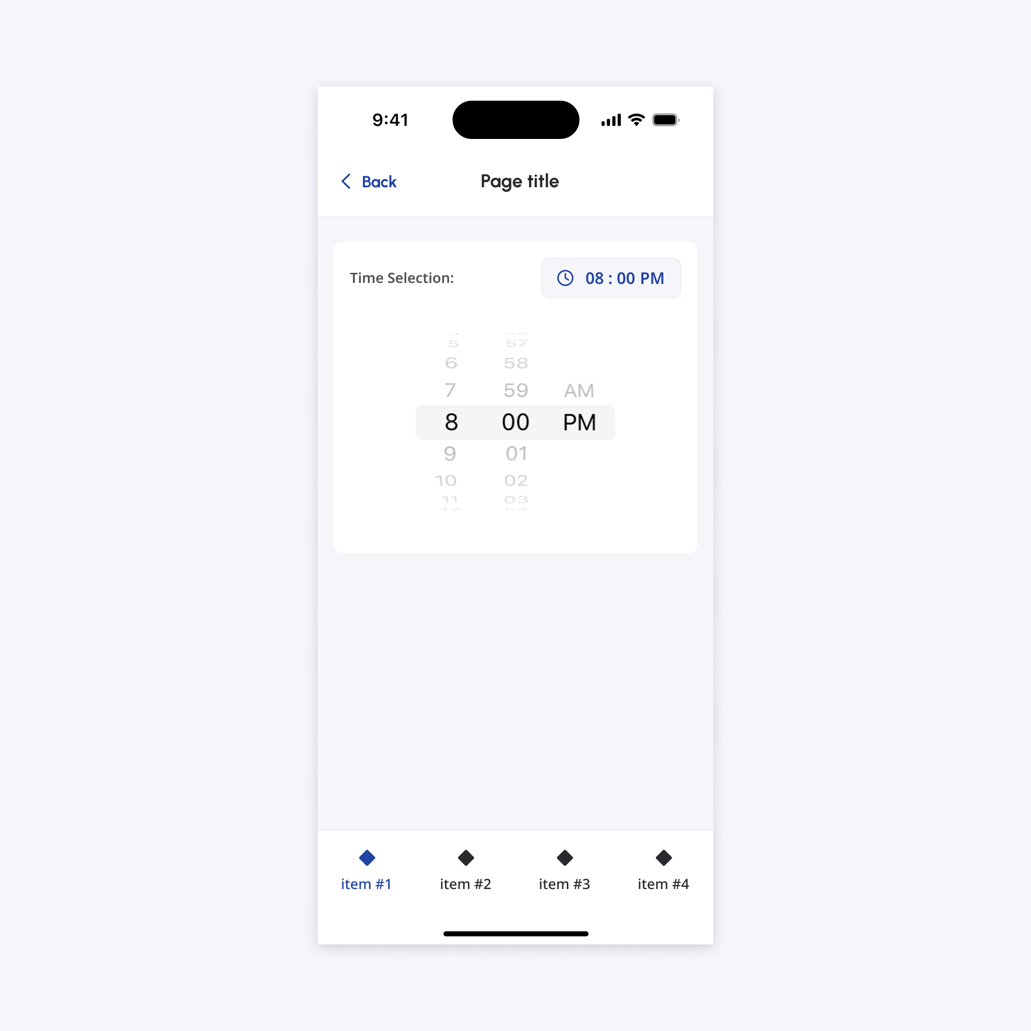 Date Picker Expanded / Outline-View