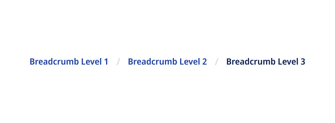 Grandchild-level breadcrumb links
