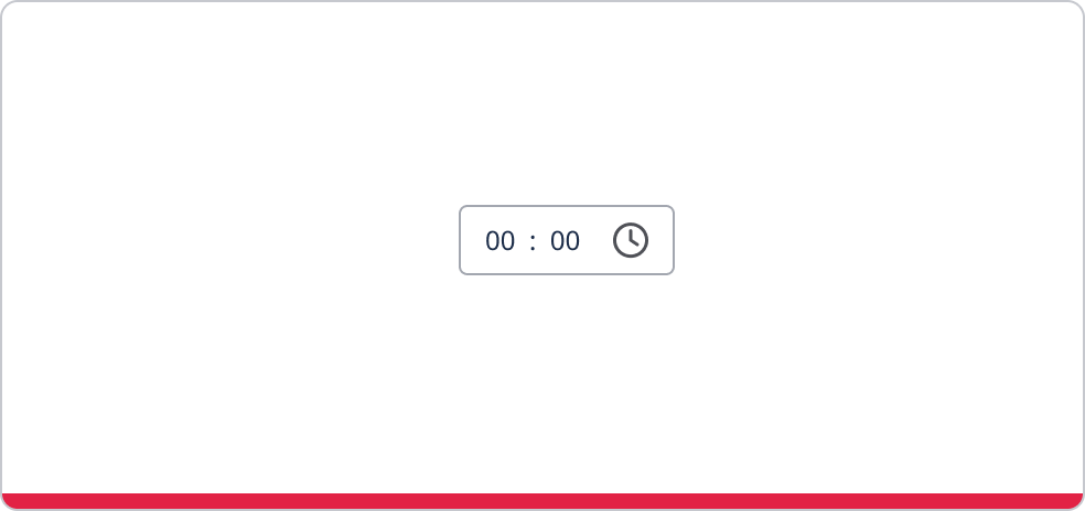 Time picker without 'AM/PM' displayed.