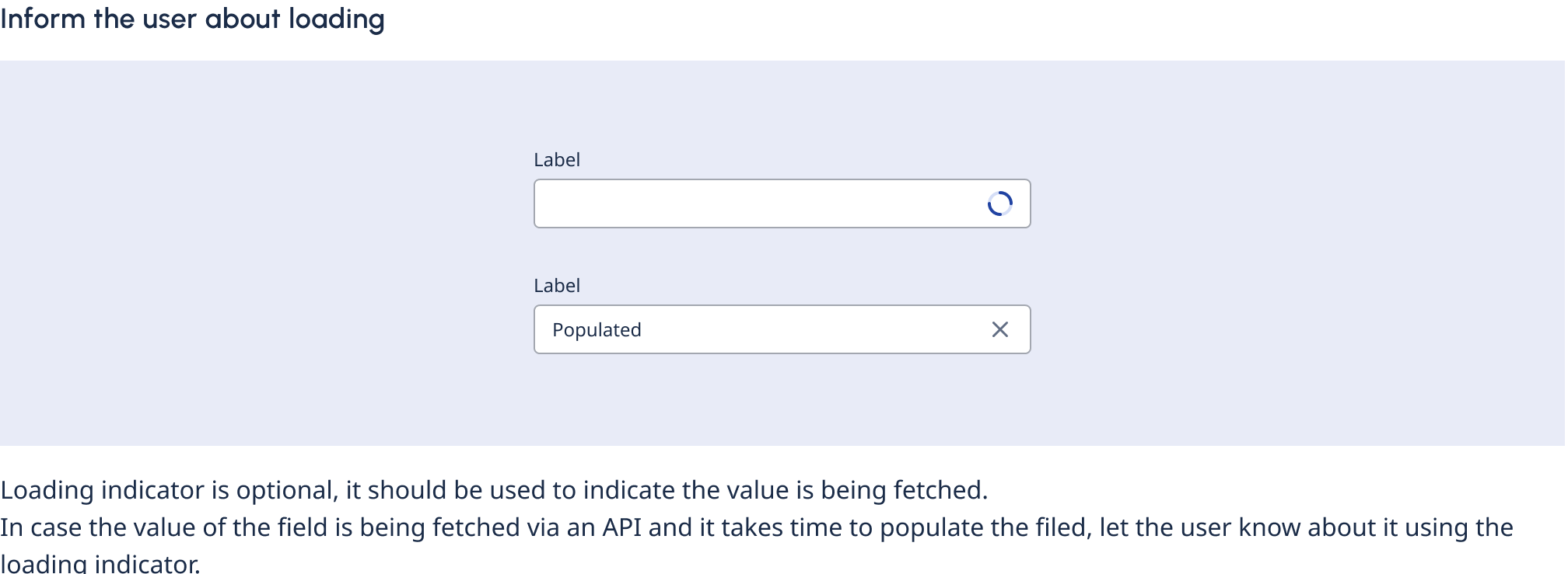 Loading indicator