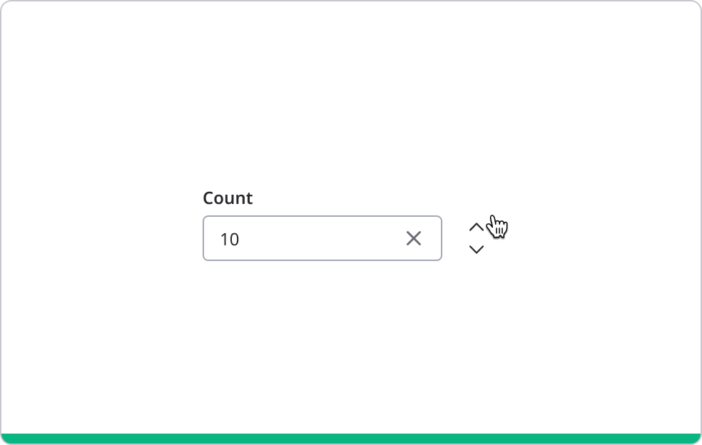 Numerical input field with option '10'.