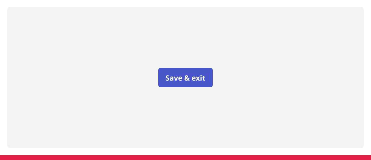 Button stating 'Save & exit'.