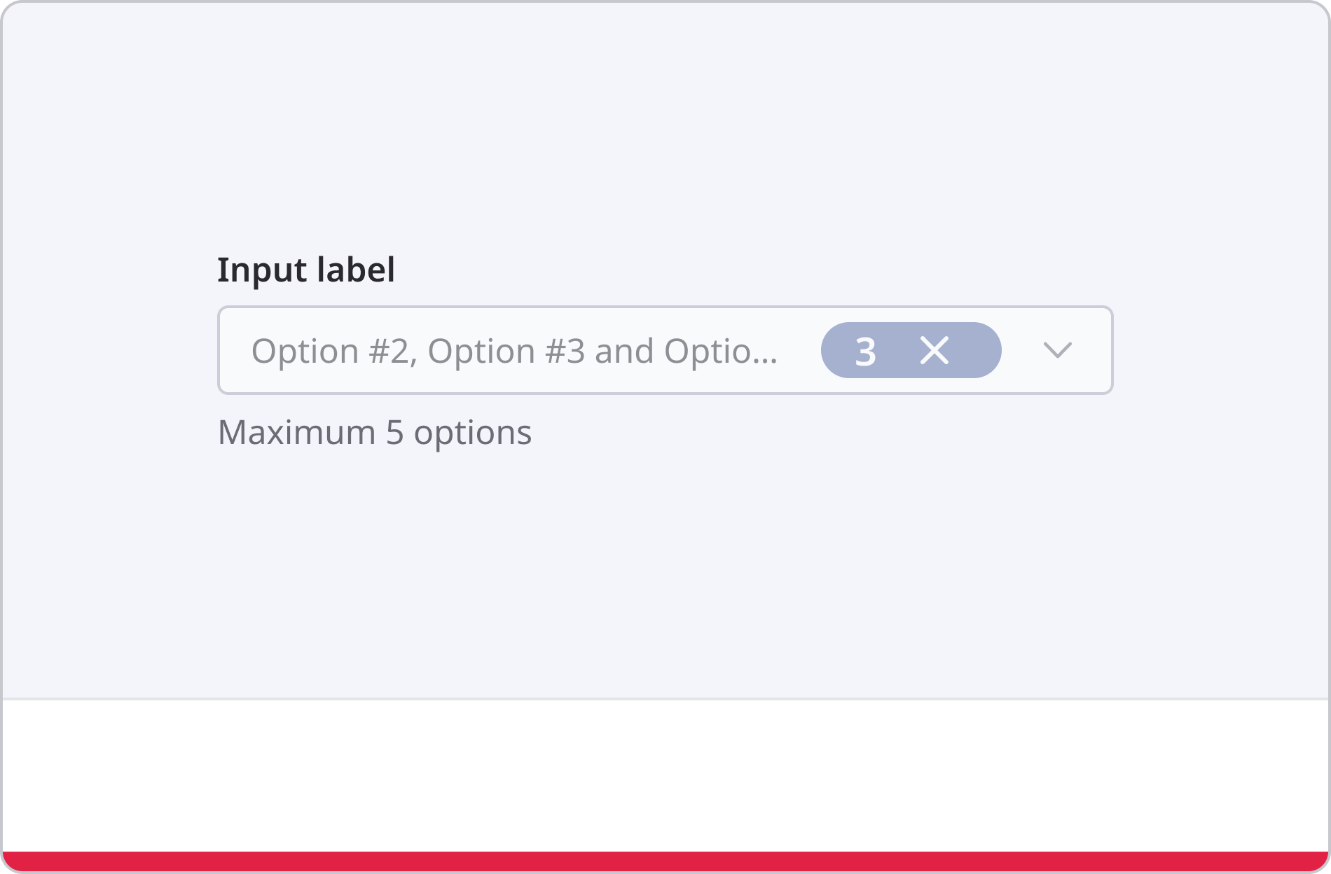 Disabled multi-select dropdown with selected options displayed in the input field.