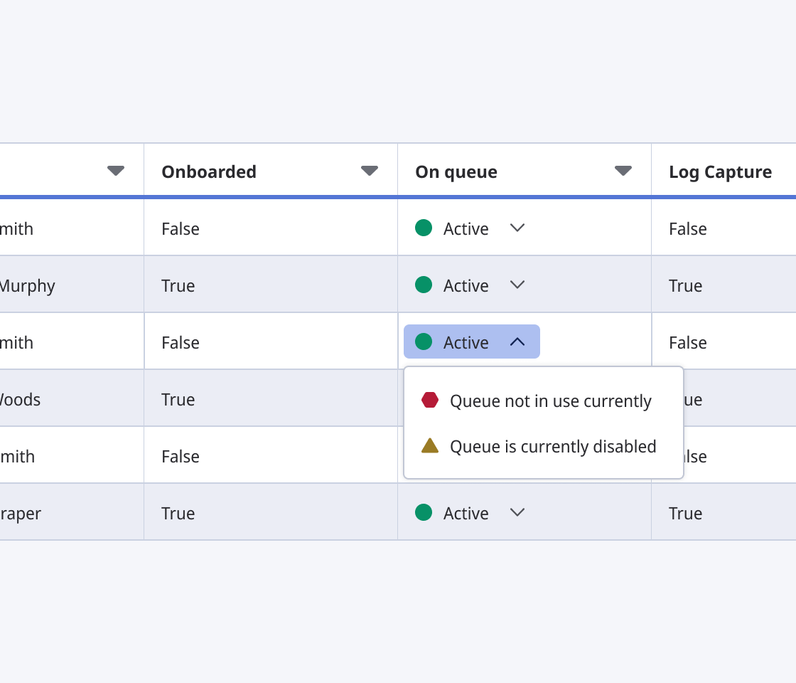 Inline dropdown doesn't truncate and blocks other rows. 