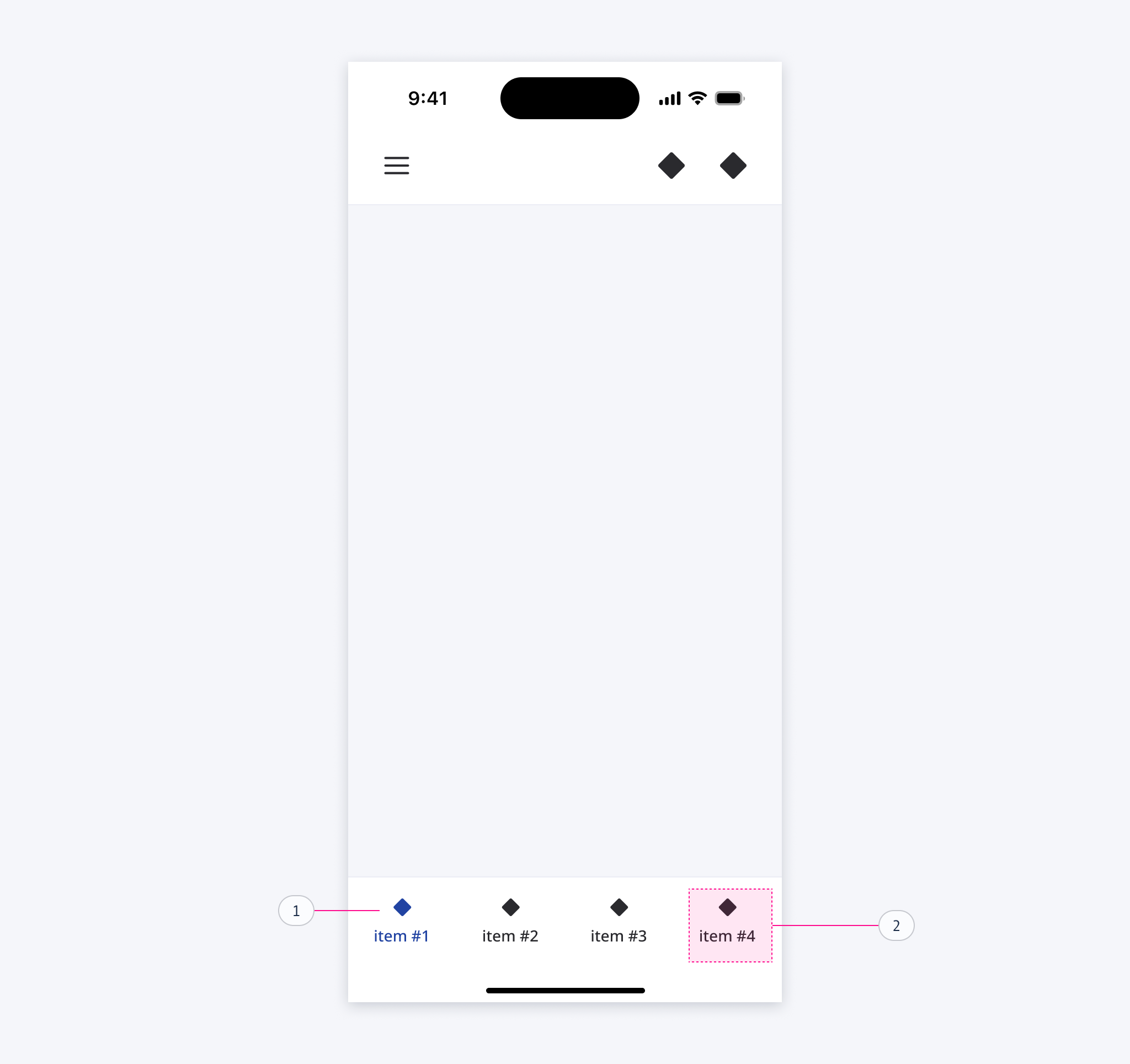 Primary-View / Bottom Tabset