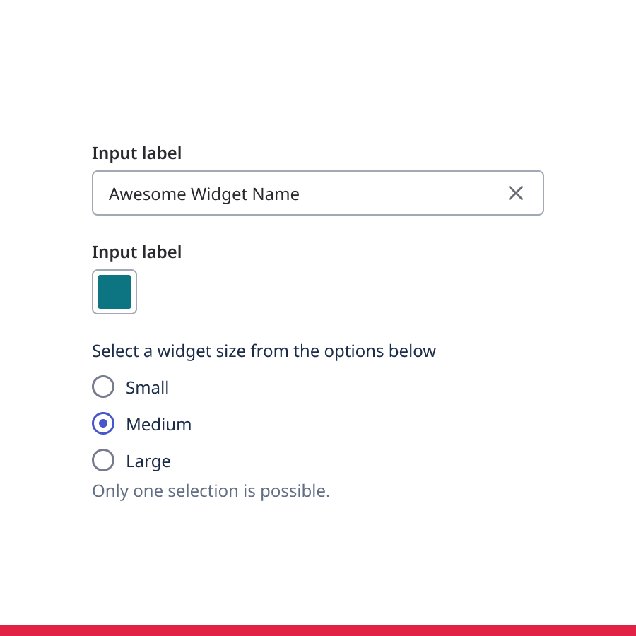 Form with long, unnecessary labels.