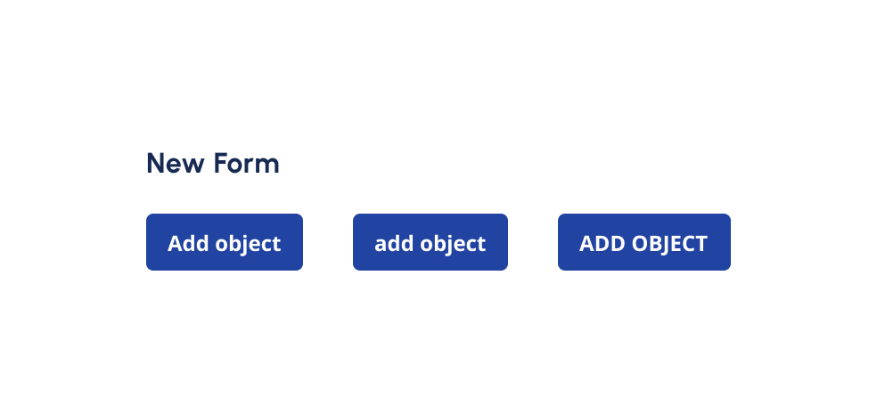 Three primary buttons all listing out actions.
