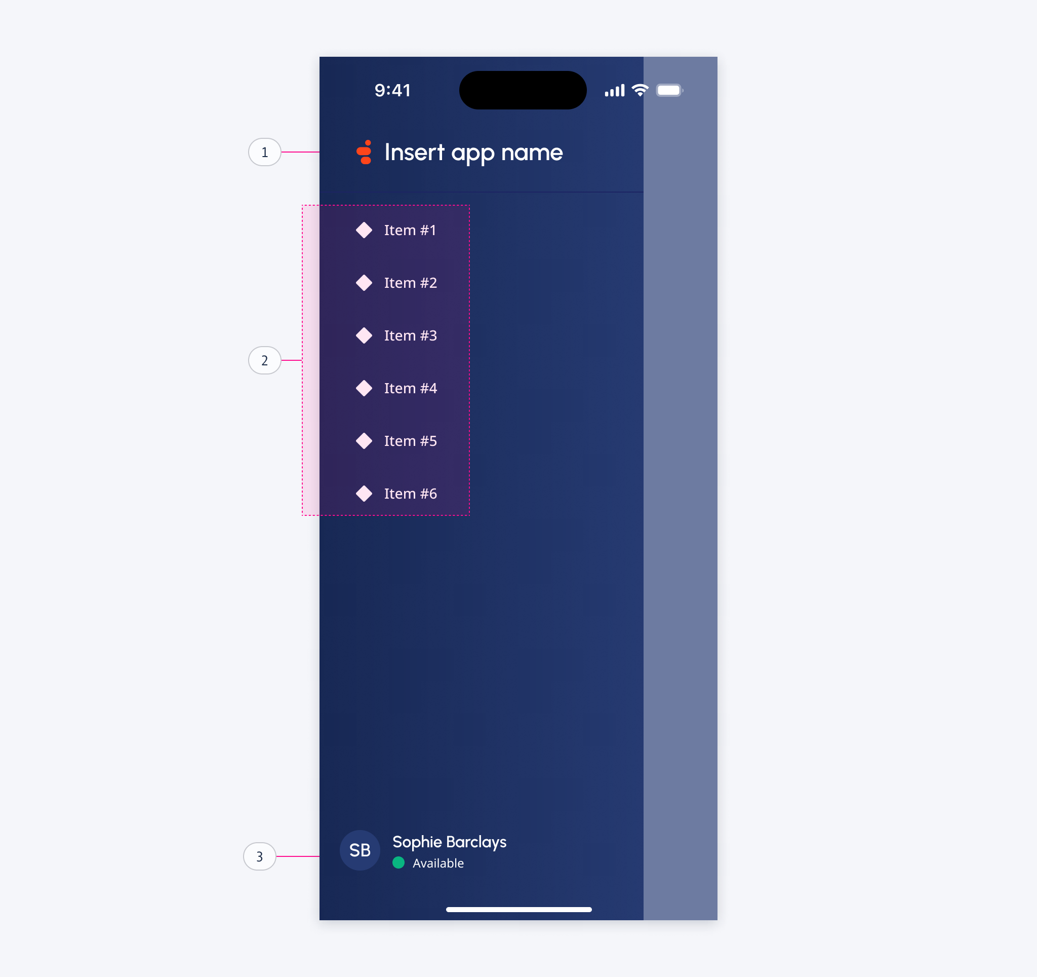 Side-Menu View / Breakdown