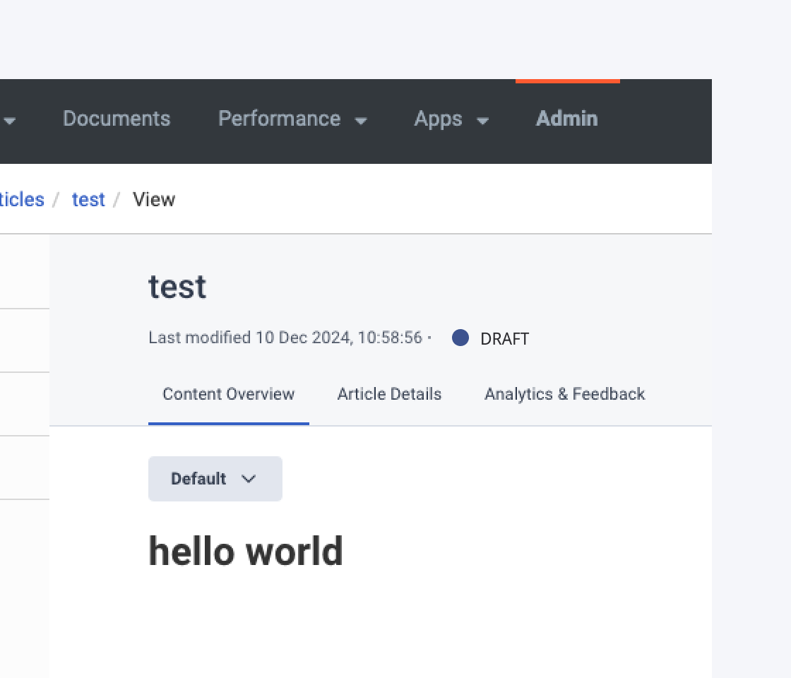 The status indicator used as a page status.