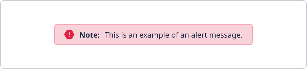 Filled style - reserved for alerts and feedback components.