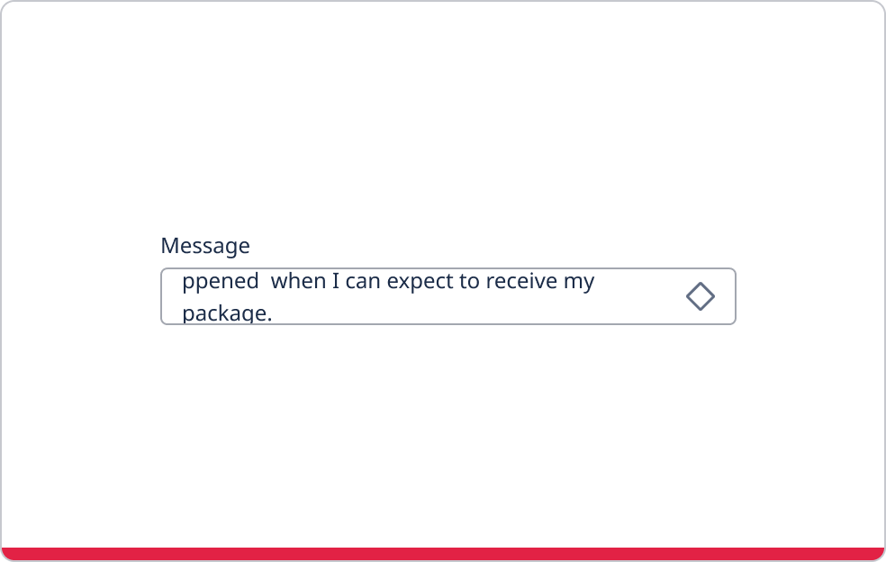 Text area with a short answer but cut off.