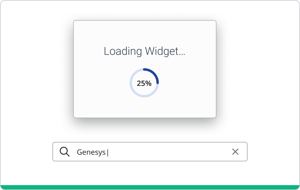 A circle loading circle used on a modal. 