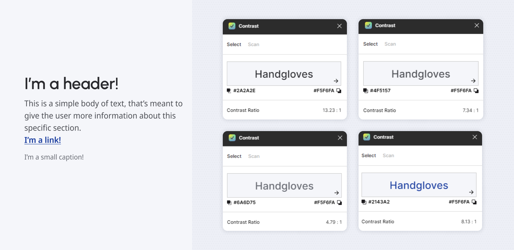 Text contrast ratio against any background should always be 4.5:1 or higher.