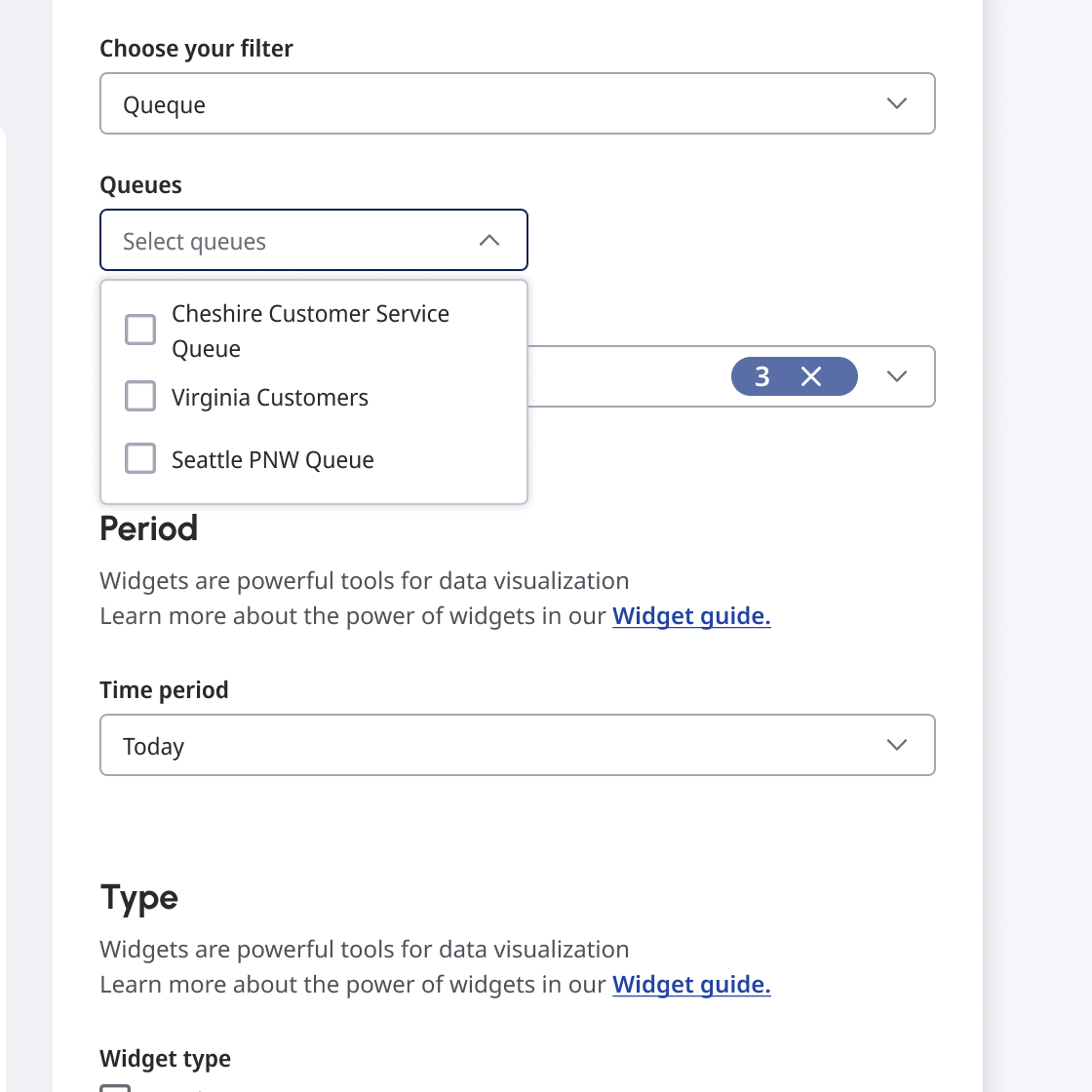 Multi-select dropdown with options that take up more than one line.