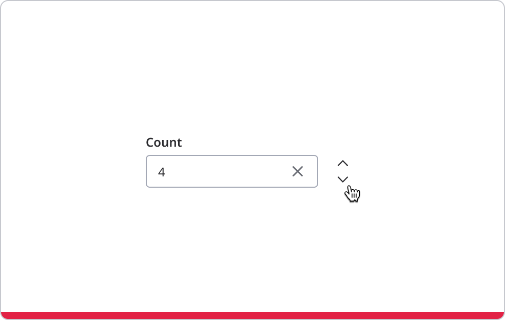 Numerical input field with option '4'.