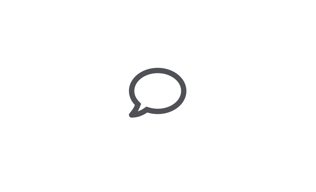 The comment bubble icon.