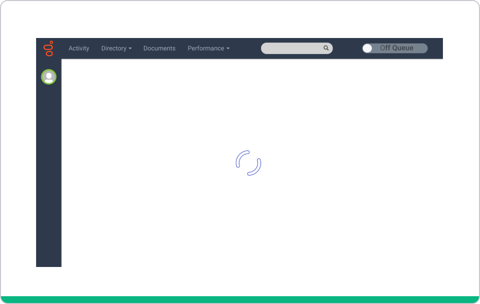 A full page loading example.