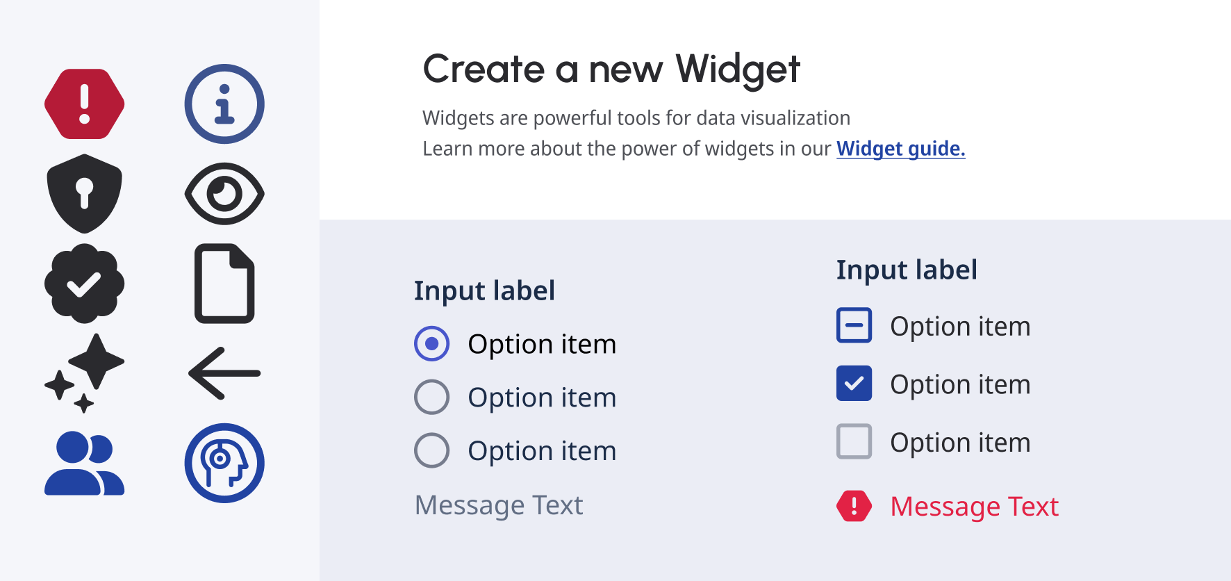 Examples of foreground elements.