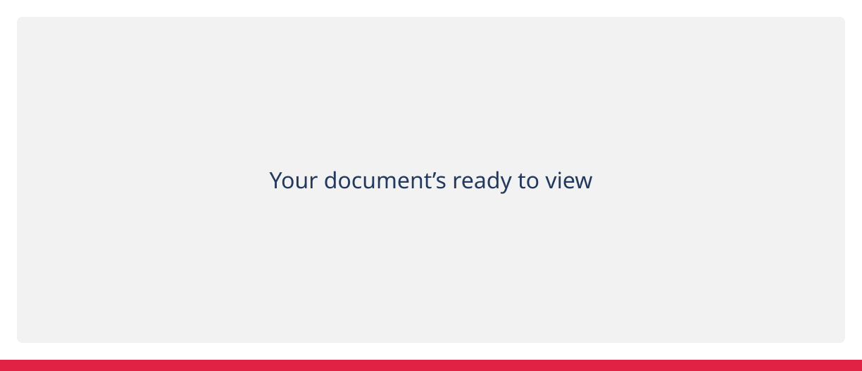 Message reads: 'Your document's ready to view'.