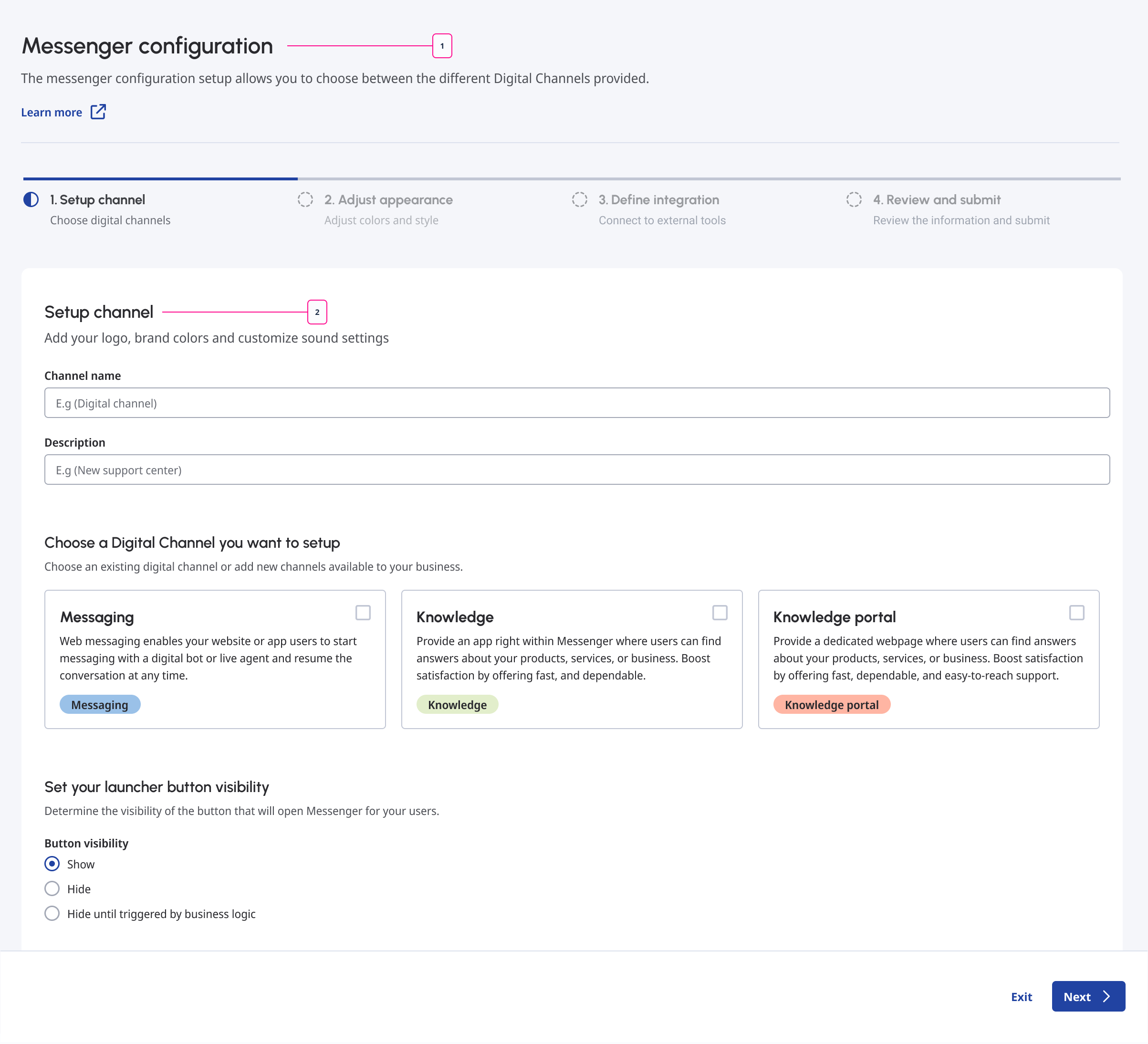 Example of header hierarchy:
                                                                                                    1. Main page header (semantic/heading/lg/semi_bold)
                                                                                                    2. Secondary heading matching to the active step title (semantic/heading/md/semi_bold)
